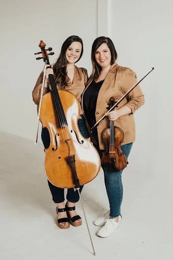 The OK Factor – Karla Colahan, violin, and Olivia Diercks, cello