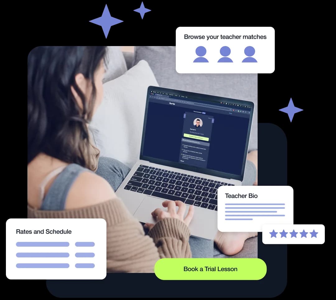 View teacher matches visual